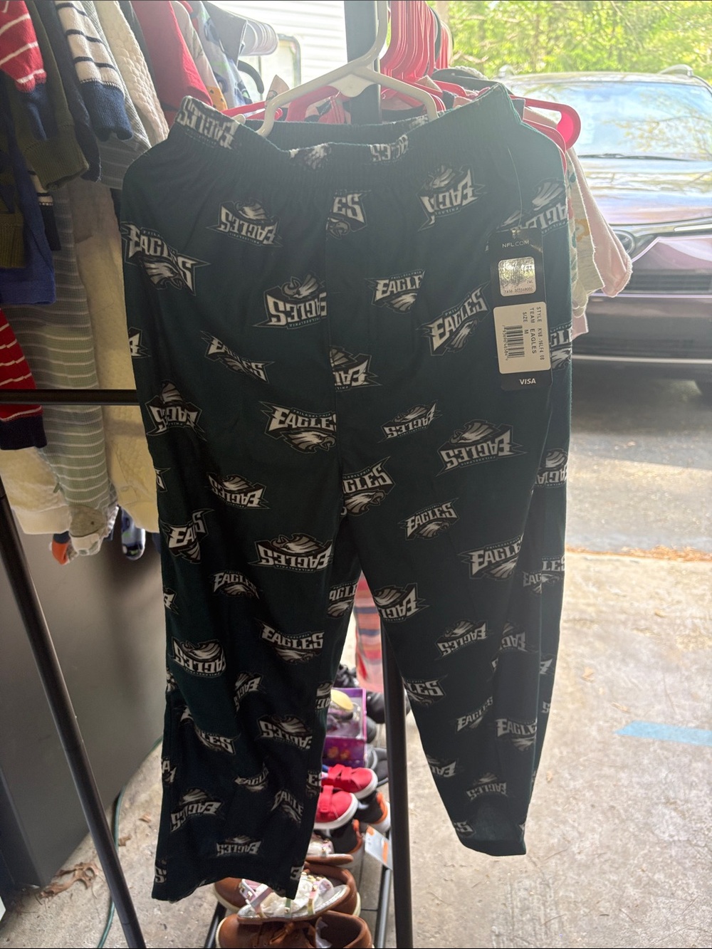 Nwt Philadelphia Eagles Kids polyester, pajama Pants